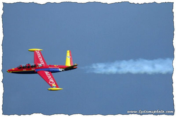 Fouga magister de la patrouille Tranchant (meeting Vichy 2006)