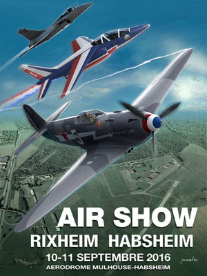 Affiche de l'Air Show Rixheim-Habsheim 2016