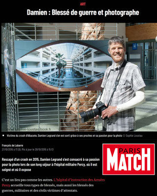  PARIS MATCH ART : Damien : Blessé de guerre et photographe
