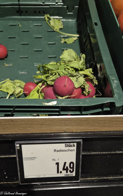Der verwelkte Bund Radieschen für 1,49 €