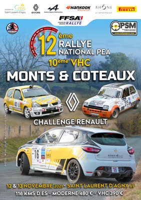 12ème rallye monts et coteaux 2021