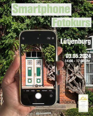 Smartphone Fotokurs am 12.05.2024 im Sachsenwald in Lütjenburg. Wir zeigen Schritt für Schritt die technischen Einstellungen und wie man diese im Zusammenspiel von Licht und Komposition einfach und eff