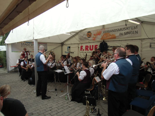 Dorfplatzfest und Bezirksmusikfest in Böhringen 22. und 23.07.2017