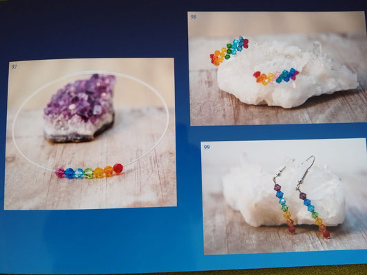 Ohrringe in Chakra-Farben:  16,00 Euro