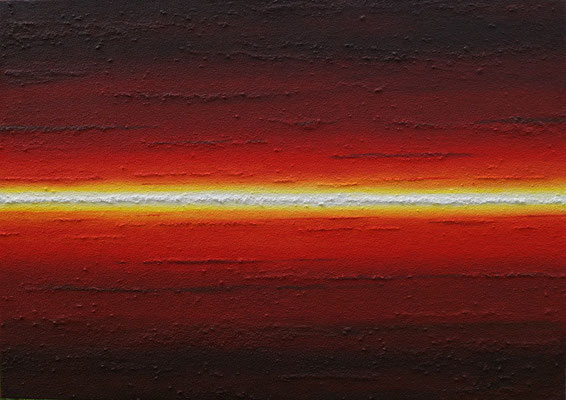 Horizont gerade // Größe 1,40 x 1,00 m  -   Sandwelten // Frank Walter - Bilder aus Sand auf Leinwand mit Acrylfarbe