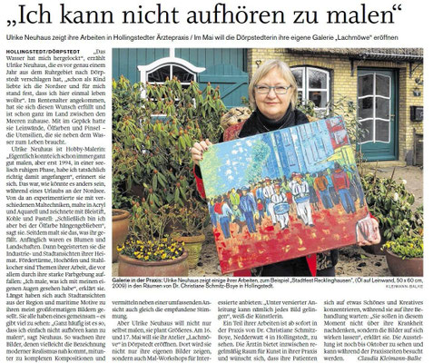 Ausstellung bei Frau Dr. Schmitz-Boye, Hollingstedt