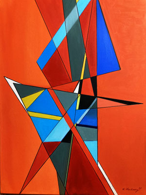 Ohne Titel 80 x 60 cm. Öl auf Leinwand 