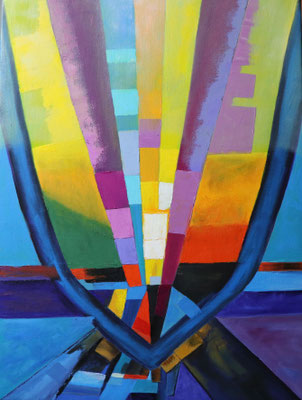 Blick in die Zukunft 80 x 60 cm. Öl auf Leinwand