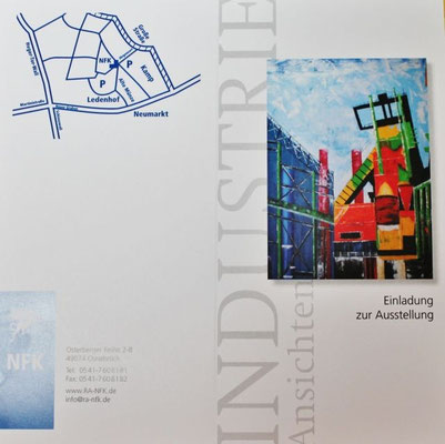 Einladung zur Vernissage, RA Naundorf, Osnabrück
