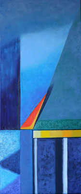 Ausblick, 70 x 30 cm. Öl auf Leinwand