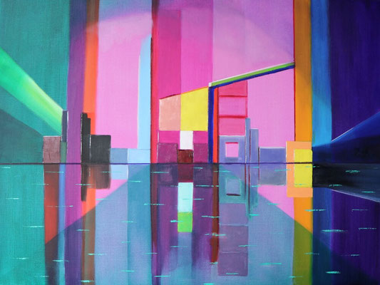 Frische Brise, 80 x 60 cm. Öl auf Leinwand