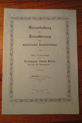 3. Ähnlich wie J.J. Rousseau hatte J.M. Schleyer mit seinem System, Noten durch Ziffern auszudrücken, keinen Erfolg.