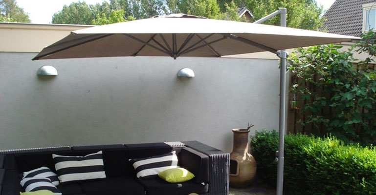 Solero Sonnenschirm Cielo Pro 260 x 260  cm, verwendbar als Gartenschirm  bei Sonnenschirme & co