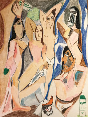 Les Demoiselles Déo, 50x65cm