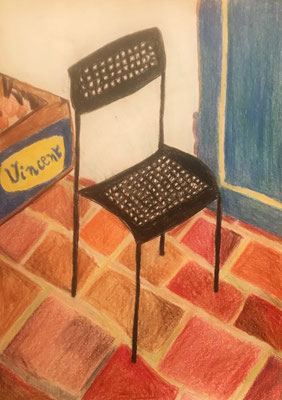 La chaise de Vincent non fumeur, 21x29cm