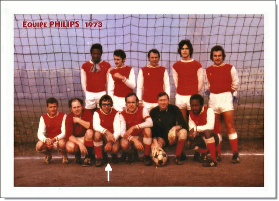 Avec le maillot du Stade de Reims en 1973