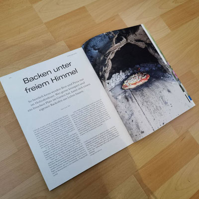 Bericht im Magazin Werde - Weleda - Aufbau eines Lehmbackofens Camilla Harfmann