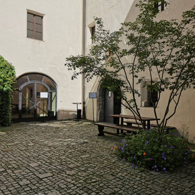 Innenhof Schloss Goldegg, Salzburg