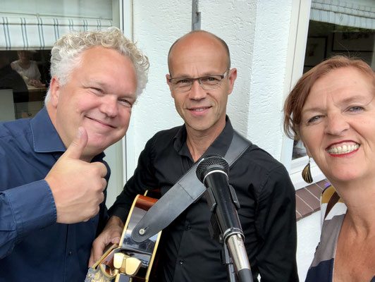 Aleida, Melvin, Martijn na het optreden