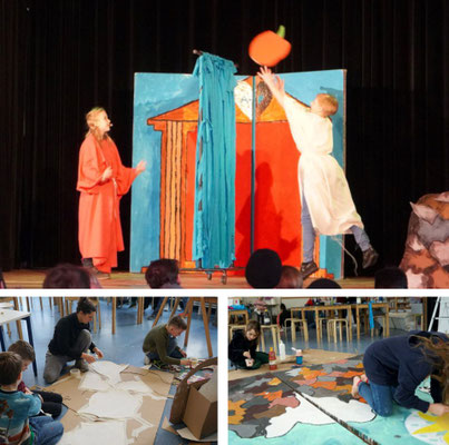 Psyche sucht Amor – Theaterprojekt der Grundstufe (klax.de)  Für dieses Schultheaterprojekt der KLAX Schule im April 2023 haben wir zusammen ein großes Buch als Kulisse gebaut.