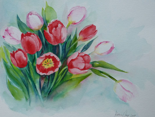 Tulpenstrauß 40x50