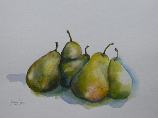 Birnenernte 30x40