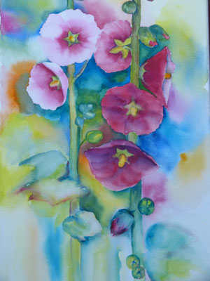 Stockrosen 40x60