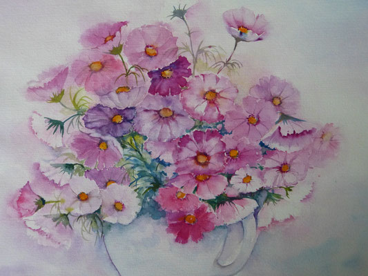 Cosmea Strauß 40x50