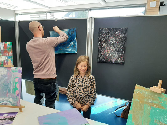 Kreativzeit; Waldhausen; Ausstellung; Kunst; Kreatives; acryl painting; Nachwuchs; Talent; 9 Jahre; Mathea 