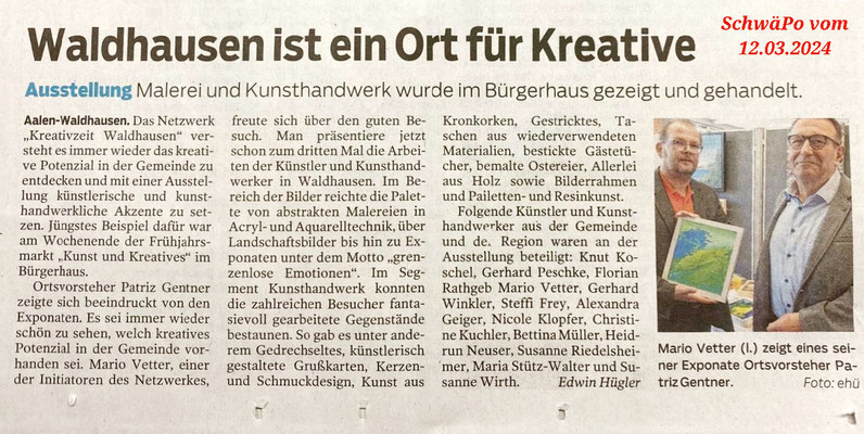 Presse Kunst & Kreatives März 2024