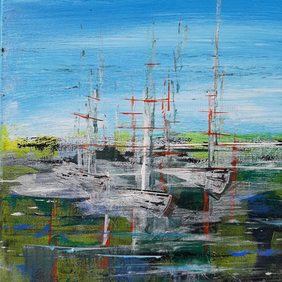 'Summer Breeze am Pier 24', Details Segelschiffe