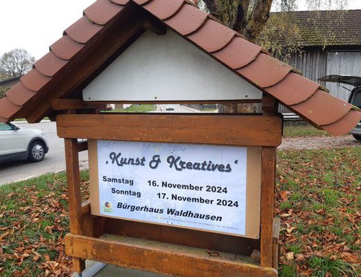 Kunst und Kreatives; Herbstmarkt November 2024; Kreativzeit Waldhausen