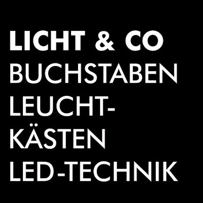 Lichtwerbung Messestand, Logo LED
