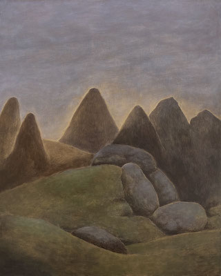 "L'Aube", ou "Sans Elda", huile sur bois, 40x50 cm, 2021, SOLD