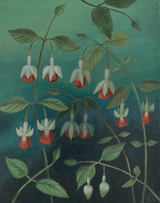 Peinture à l'huile sur bois de Nathalie Tousnakhoff
