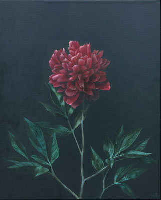 Peinture à l'huile sur bois de Nathalie Tousnakhoff
