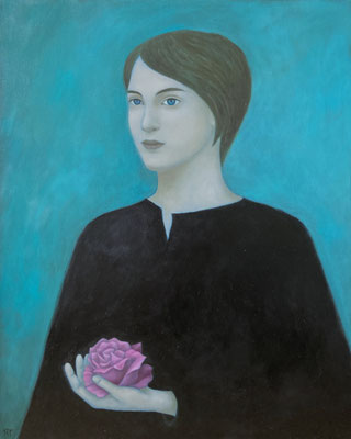 Peinture à l'huile sur bois de Nathalie Tousnakhoff