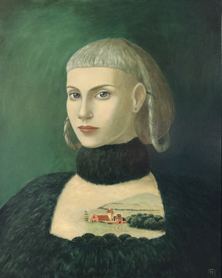 "Myla", huile sur bois 40x50 cm, 2023, SOLD