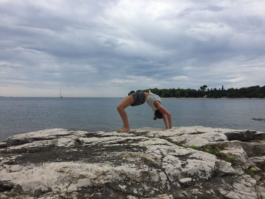 Yoga Rad am Meer Kroatien
