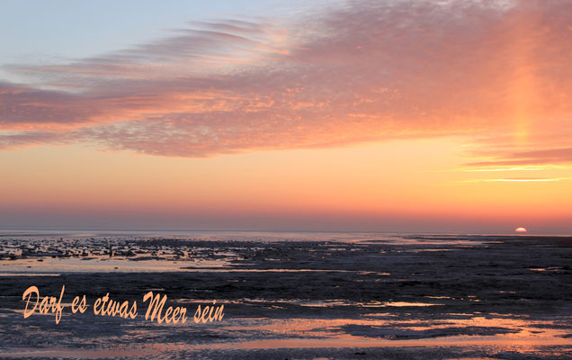 Sonnenaufgang im Wattenmeer 