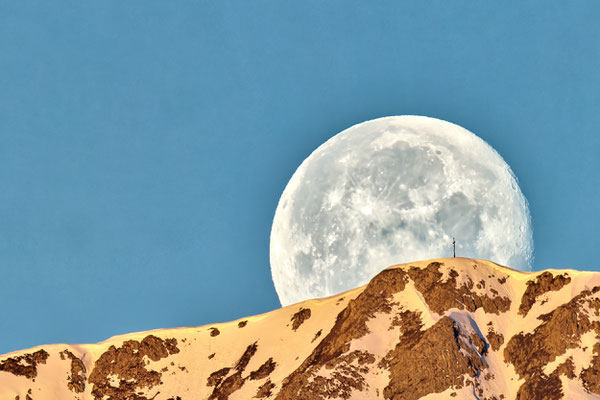 Vollmond am 28.05.2021 (Piz da Peres)