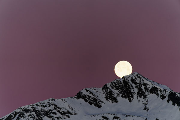 Vollmond am 18.01.2022 (Eidechsspitze)