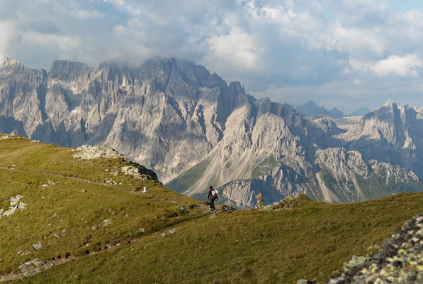 Blick auf die Sextner Dolomiten
