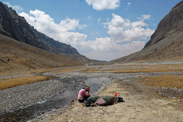 Pilger auf der Kailash Kora