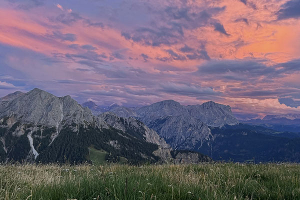 Abendstimmung auf dem Kronplatz