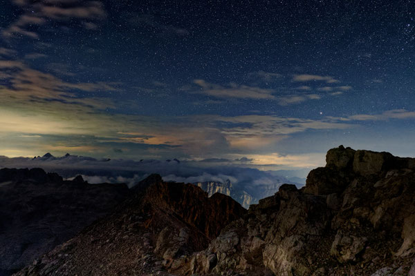 Sternenhimmel über dem Piz Boè