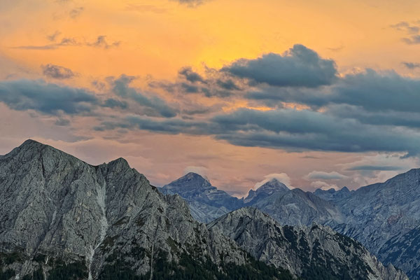 Abendstimmung auf dem Kronplatz