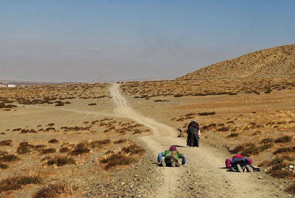 Pilger auf der Kailash Kora