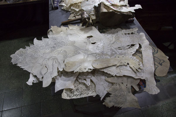 Wayang poppen werkplaats