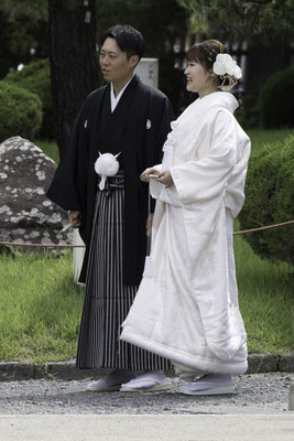 Matsumoto kasteel bruidspaar